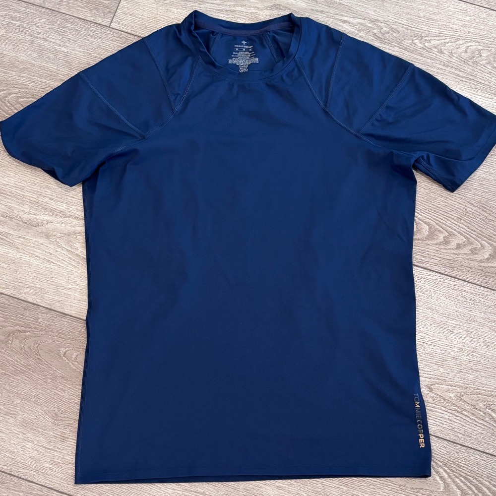 Tommie Copper Compression Support Shirt‎ Mens XL Blue Copper Znergy Athletic